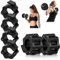 Kigniote 6 Stück Hantelverschlüsse 30mm Hantelstangen Verschluss Hantel Schnellverschluss Langhantel Verschluss Barbell Clamp Langhantel Klemmen für Workout Gewichtheben Training Fitness Zubehör