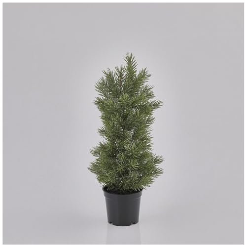EDG Enzo De Gasperi Albero di Natale Piccolo Pino in Vaso PVC Sintetico Artificiale D11xH40 cm