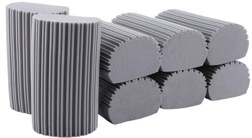 ASelected 8Pcs Damp Duster Duster Sponge Grey Damp Duster For Cleaning Blinds Glass Vents Railings Mirrors Window Track Grooves And Faucets