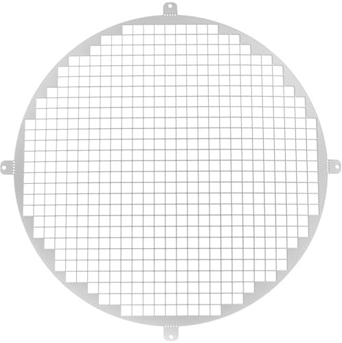 Repa Market Griglia di ventilazione rotonda in acciaio zincato bianco da 30,5 cm, griglia di ventilazione per ingresso e uscita, rete di protezione universale in metallo per lo scarico dell'aria,