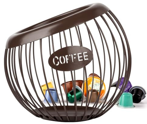 Guolich Porta Capsule Caffè - Porta Cialde per Casa, Bar, Angolo Caffè, Ristoranti e Hotel - Cesto di Immagazzinaggio, Contenitore e Cestini da Cucina