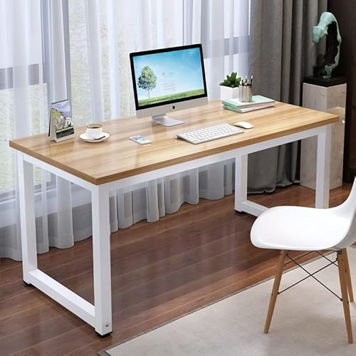 IMYOGI Exquisiter Computertisch, Schreibtische für das Home-Office, kleine PC-Tisch-Workstation, moderner, einfacher Stil zur Platzersparnis (40 Zoll, natürlich)