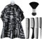 CZAYEFNH Friseurumhang，Friseurumhang mit Hals-Staubbürste, Haarschneideumhang und Friseurkamm, Salonzubehör für Damen und Herren