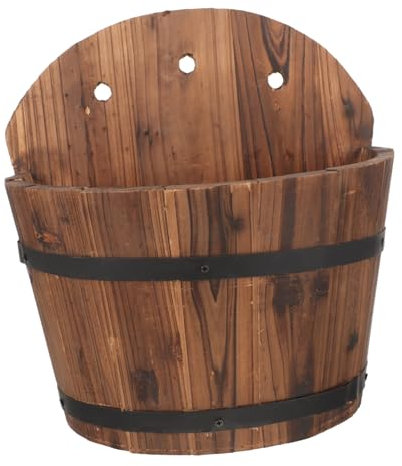 CAXUSD Pot De Mural Suspendu Jardinière Décorative pour Intérieur Et Extérieur Support pour Plantes Création Ambiance Champêtre