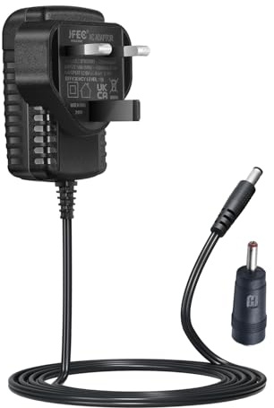 Security-01 AC to DC 12V 0.5A 500mA Power Adaptor Supply, Plug 5.5mm x 2.1mm with 3.5mm x 1.35mm Connector Tip, for CCTV Cameras and more