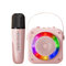 Karaoke Machine, Portable Wireless Speaker with RGB Lighting, Microphone Set, Wireless Mics for Camping, Picnics, Family Parties, Weddings, Birthdays, Outdoor Events, Fun Entertainment