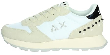 SUN68 Unisex Ally Studs Sneaker, Bianco, 41 EU
