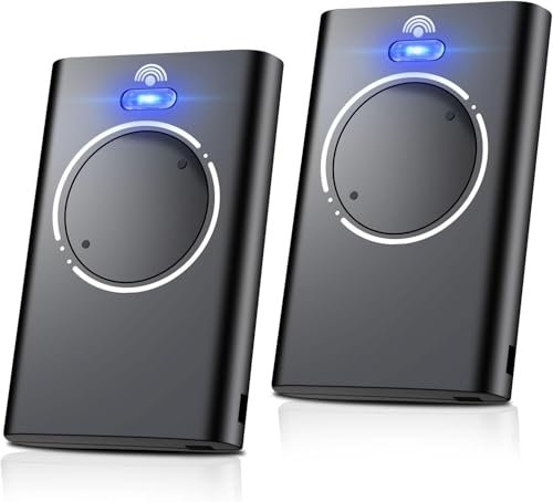 Effdrdfs Telecomando Cancello 2 Pezzi, Telecomando Porta Garage, Telecomando per Cancelli 868MHz, Compatibile con Telecomandi XT2 868 SLH LR, XT4 868 SLH LR, 2 Canali, Nero