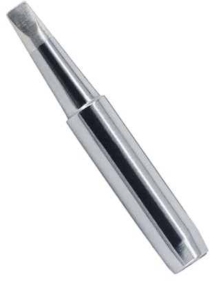 CFH Lötspitze 3,2 mm Meißelform LS 229 - Ersatzlötspitze für Profi Lötstation digital LD 222 und Elektrolötkolben regelbar ER 18, für breite Lötstellen