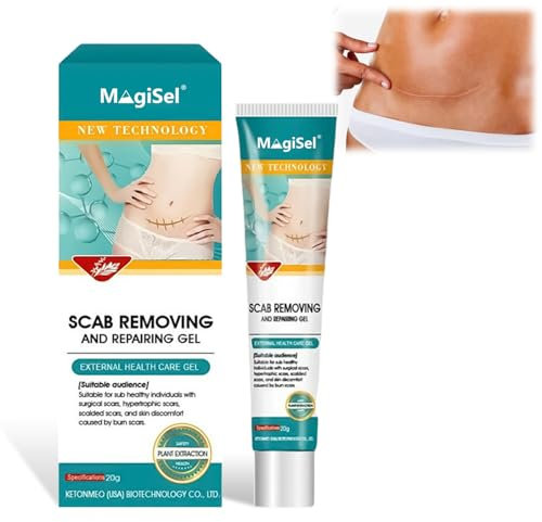 Narbensalbe, Narbencreme, Narbensalbe für chirurgische Dehnungsstreifen Keloidnarben Kaiserschnitt Verbrennungen Akne Narbenpflege reduziert die Sichtbarkeit von Narben Narbencreme Nach Op, 20g