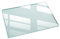 XXL Plateau de Table 120x80 cm en Verre Rectangulaire Décor Élégant pour Le Salon, la Cuisine et la Salle à Manger Surface Lisse Transparente Decoratif Verre Trempé
