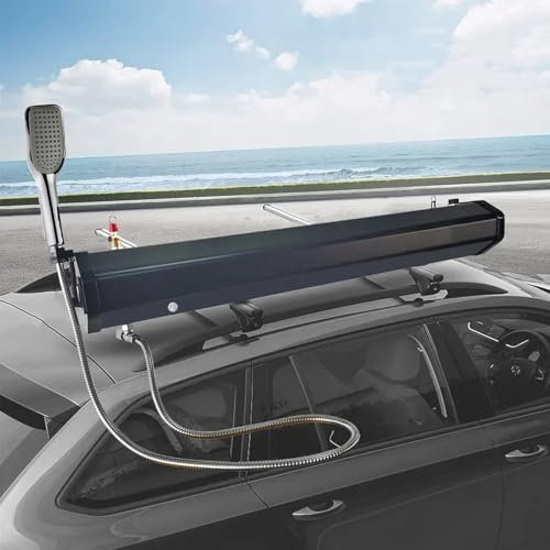 WilkSxyc Solardusche Camping, 18 L/20 L/30 L Druckwassertank, Campingdusche für Unterwegs, Wasserspeicherung und Outdoor-Aktivitäten(109cm/43 in)