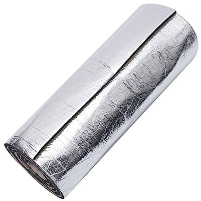 Ciieeo 1 Rouleau Isolation Acoustique Mousse Adhésive Aluminium Insonorisation pour Types de Véhicules Étanche et Facile à Installer