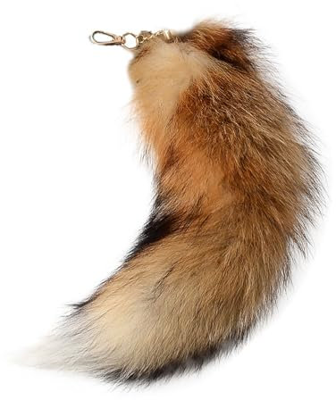 LNSYSNS Fuchsschwanz Schlüsselanhänger, Weich und Flauschig Fuchsscahwanz Anhänger, Exquisit und Schön Furry Tail Anhänger, für Schlüssel, Taschen, Fotografie, DIY-Dekoration