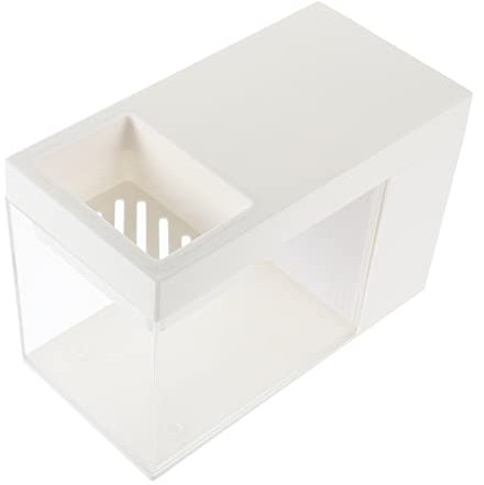 Aquarium für Betta Fische Kleiner Desktop Fischbehälter mit Zirkulierender Wasserfiltration für Guppy Zucht und Tropische Fische aus Langlebigem Gefertigt