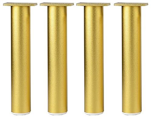 KYUEPONG Gambe di supporto per mobili, Gambe for mobili in lega di alluminio da 4 pezzi, piedini regolabili ispessiti migliorati con viti(20cm/7.87in)