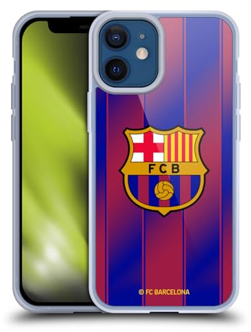Head Case Designs Offizielle FC Barcelona Home 2025/26 Wappen-Set Gel Handyhülle [Militärischer Schutzgrad] Kompatibel mit Apple iPhone 12 Mini