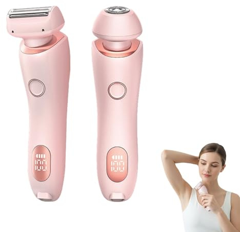Boulina Rasierer Damen – Sanfte Haarentfernung für glatte Haut, Ergonomisches Design & Trocken- und Nassbetrieb, Ideal für Körperpflege