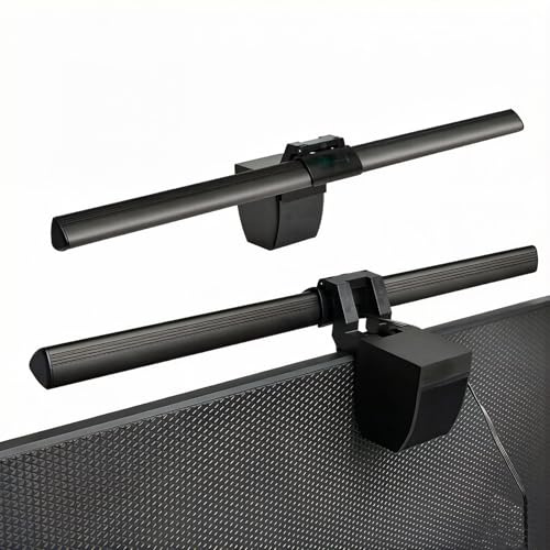 aigolink Eye Care USB-Lampe für Computer Monitor-40cm | 3 Lichtfarben&10 Helligkeiten&84-LED-Perle, Flexible Tastatur-Licht für PC, Monitor Light Bar, LED Screenbar, Kein Blenden