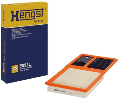 HENGST - Luftfilter E892L - Luft-Filtereinsatz für KFZ | Hochwertiger Motorluftfilter für Otto- oder Dieselmotor - Schutz für Motoren - Wasserbeständig