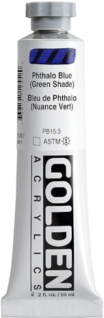 Golden Heavy Body Acrylic Paint, 2 Ounce, Phthalo Blue Green Shade