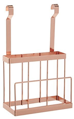 Premier Housewares Sorello Hanging Knife Storage Rack, Iron, Rose Gold, 12 x 24 x 39 cm