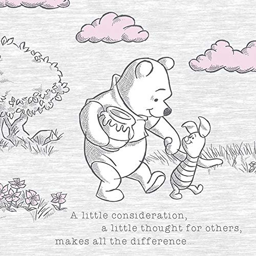 Winnie The Pooh - A Little Consideration, Leinwanddruck, 40 X 40 cm