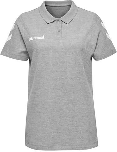 hummel hmlGO Cotton Poloshirt Damen F7026 Grau, M Damen