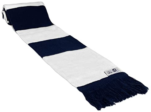 fan originals Retro Football Bar Scarf in Tottenham Colours Navy White