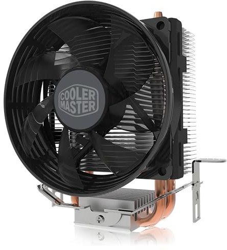Cooler Master Hyper T20 Compact CPU Air Cooler, 95mm Fan, 2 Copper Direct Contact Heat Pipe for AMD Ryzen/Intel LGA1200/1151