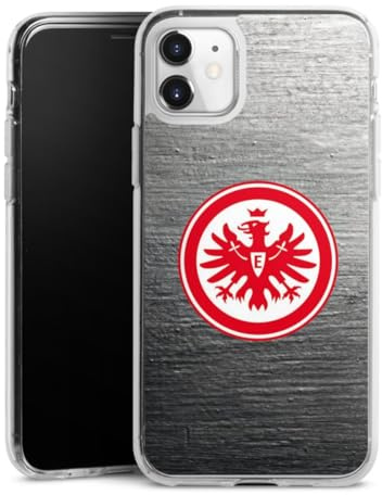 Silikon Hülle kompatibel mit Apple iPhone 11 Case transparent Handyhülle Eintracht Frankfurt SGE Logo