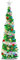 TURNMEON 5 Feet Tinsel Christmas Tree with 50 Color Lights, Pop up Pre-lit Christmas Tree Battery Operated 2 Modes Sequins Balls Ornaments Metal Stand for Holiday Xmas Decorations Indoor Home Party