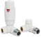 Adept Technology TRV c/w Lockshield and Modern Valves Head Kit (15mm x 1/2) Choice of Colours and Sizes (Corner, White)