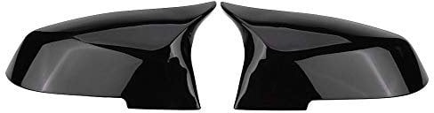 Spiegelkappen For BMW F20 F21 F87 F23 F30 F36 M2 X1 E84 Gloss Black Seitenspiegel Abdeckkappe Rück -M4 Stil Auto Spiegelkappen (Color : Bright Black)
