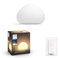Philips Hue White Ambiance Wellner Tischleuchte weiß inkl. Dimmschalter, dimmbar, alle Weißschattierungen, steuerbar via App, kompatibel mit Amazon Alexa (Echo, Echo Dot)