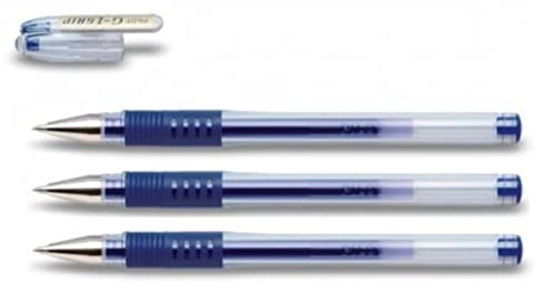 PILOT G1 Grip Kugelschreiber, feine Spitze, blaue Geltinte, 3 Stück