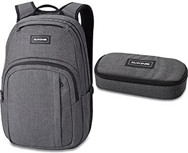 Dakine Rucksack Campus M 25L Liter Carbon + Federmäppchen Carbon - Grau