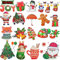Leesgel Weihnachtstattoos für Kinder, 150 Stück GlitzerTattoo Temporäre Tattoos als Nikolaus Geschenke Kinder, für Weihnachtsdeko Adventskalender Füllung Geschenke