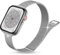 youmaofa Slim Metal Strap Compatible with Apple Watch Strap 38mm 40mm 41mm, Thin Stainless Steel Mesh Loop Band with Magnetic Clasp for Women Men, for iWatch Strap SE/Series 8 7 6 5 4 3 2 1, Silver