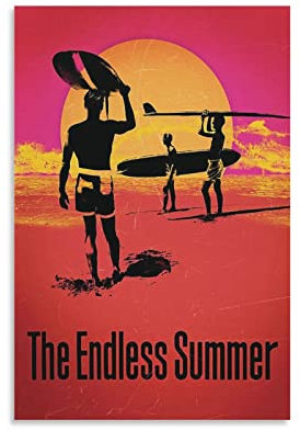 Filmposter The Endless Sommer, dekoratives Gemälde, Leinwand, Wandposter und Kunstbild, modernes Familien-Schlafzimmer, Dekoration, Poster, 20 x 30 cm, The Endless Summer Movie Poster The