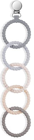 Vicloon Beißring Babys, Silikon Beissring Baby, BPA-frei Zahnen Nursing Zubehör für 3+ Monate Babys Kleinkinder Sensorisches Kauen Molar Spielzeug (Stil 4)