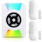 Wireless Door Alarm Sensor Chime With Colorful LED Flash Number Display,4 Modes,110db Loud, Waterproof Door Sensor Alarm for Home Store Office Security(2Door Open Sensor+1Receiver)