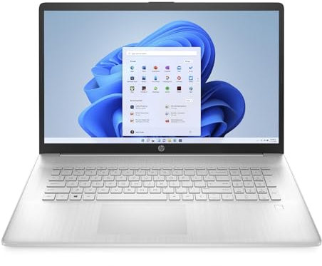 HP Laptop 17-cp2000sl, AMD Ryzen 5 7520U, RAM 8GB LPDDR5, SSD 512GB Pcle NVMe, AMD Radeon Integrata, Display Notebook 17,3” FHD IPS, Antiriflesso, Wi-Fi, BLE 5.3, Lettore Impronte, Windows 11, Argento