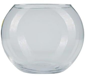 Pecera Redonda de Cristal 10/12/16/20/23/25/30/35CM - Acuario Esférico para Peces, Flores, Piedras - Globo Acuático Pequeño (23cm)