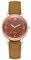 Ziyan Damen Armbanduhr Klassisch Sehr Deutlich Analog Quarz mit Leder Armband (braun)