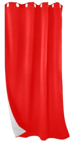 RPLIFE Tende per finestre rosse per camera da letto, tende da finestra strette, tende per finestre con blocco termico