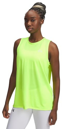 Under Armour Women's Tech Tank Top, (731) High Vis Yellow / / White, S