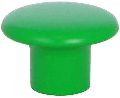 Gedotec Möbelknöpfe für Kinderzimmer | Durchmesser 32 mm | Farbe Grün | 1 Stück | Möbelgriffe Kunststoff | COLOUR | Schrankknöpfe bunt | Möbelknauf Kinder | moderne Griffe Möbel | Schrankknauf