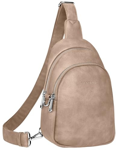 Vantamo Crossbody Bag Damen mit RFID-Schutz & Extra Sicher Anti-Diebstahl-Clip, Stilvolle Handtasche für den Alltag oder die Reise, Hochwertigem Material Anti Diebstahl Umhängetasche