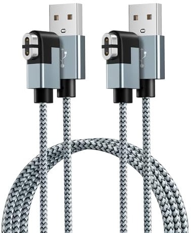 RUXELY Shokz Magnetic Charging Cable,Bone Conduction Headphones Charger Cord USB A 1.8M 2Pack Compatible with AfterShokz Aeropex AS800,Shokz Open Run,OpenRun Pro Mini,OpenRun Air,Shokz OpenComm 2/UC